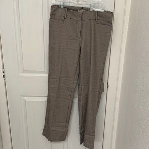 NWT Loft size 10 dress pants. Black and beige pattern